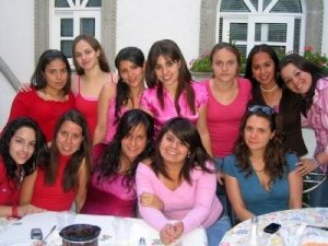 valentine´s day with my friends when we were all single.